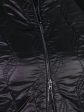 Пальто стеганное с трикотажным рукавом, цвет черный в интернет-магазине Фабрики Тревери