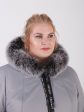 Женская куртка серого цвета с брендированной лентой, цвет серый в интернет-магазине Фабрики Тревери