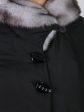 Пальто женское зимнее из плащевой ткани чернильного цвета, цвет черный в интернет-магазине Фабрики Тревери