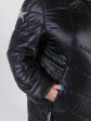 Брендированное, удлиненное женское пальто из стеганной ткани, цвет черный в интернет-магазине Фабрики Тревери