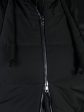 Комбинированное пальто трапеция с силиконовыми лентами, цвет черный в интернет-магазине Фабрики Тревери