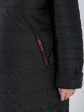 Женское стеганное пальто с силиконовой лентой, цвет черный в интернет-магазине Фабрики Тревери