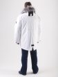 Мужская куртка аляска белого цвета на мембране с опушкой из чернобурки, цвет белый в интернет-магазине Фабрики Тревери