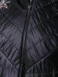 Демисезонное стеганое пальто на молнии, цвет черный в интернет-магазине Фабрики Тревери
