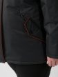 Куртка из плащевой ткани черного цвета с рыжей отделкой, цвет черный в интернет-магазине Фабрики Тревери