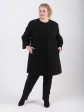 Легкое пальто Шанель из варенки с клевантами, цвет черный в интернет-магазине Фабрики Тревери