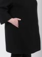 Легкое пальто Шанель из варенки с клевантами, цвет черный в интернет-магазине Фабрики Тревери