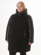 Комбинированная молодежная куртка чернильного цвета, цвет черный в интернет-магазине Фабрики Тревери