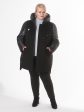 Молодежная куртка в комбинации драпа и стежки с декором, цвет черный в интернет-магазине Фабрики Тревери