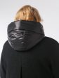  Демисезонное пальто из драпа с мерцающим эффектом, цвет черный в интернет-магазине Фабрики Тревери