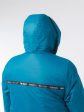 Женская спортивная куртка с мехом, цвет бирюзовый в интернет-магазине Фабрики Тревери