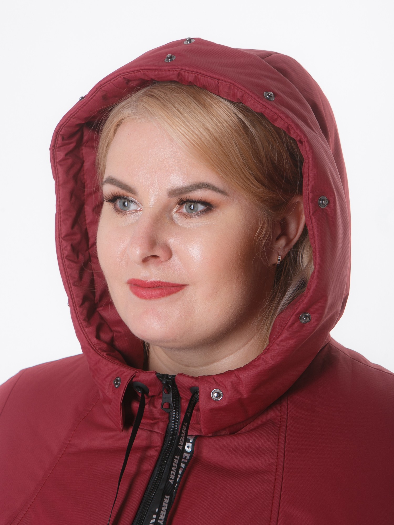 

Женское пальто Trevery/Тревери, Красный, Модель 78844-2 в цвете бордо(бордовый)