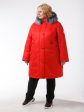 Женская зимняя куртка из плащевой ткани на мембране, цвет красный в интернет-магазине Фабрики Тревери