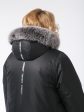 Женская зимняя кутка из плащевой мембранной ткани, цвет черный в интернет-магазине Фабрики Тревери