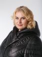 Женское асимметричное пальто из красивой комбинированной стеганной ткани с пуговицами, цвет черный в интернет-магазине Фабрики Тревери