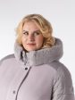 Зимняя куртка из драпа цвета маус, цвет бежевый в интернет-магазине Фабрики Тревери
