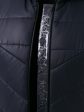 Зимнее удлиненное асимметричное пальто, цвет темно-синий в интернет-магазине Фабрики Тревери