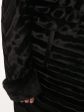 Шуба из каракуля с отделкой норкой, цвет черный в интернет-магазине Фабрики Тревери