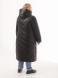 Женское пальто из чёрной жатки с брендированной лентой, цвет черный в интернет-магазине Фабрики Тревери