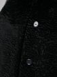 Пальто из каракуля и стежки с эко-мехом под норку, цвет черный в интернет-магазине Фабрики Тревери
