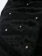 Шуба из полосатого каракуля с отделкой из страз, цвет черный в интернет-магазине Фабрики Тревери