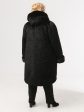 Шубка женская из высококачественного каракуля с декоративными стразами, цвет черный в интернет-магазине Фабрики Тревери