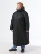 Женское пальто черного цвета из двух видов стежки, цвет черный в интернет-магазине Фабрики Тревери