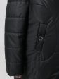 Женское пальто черного цвета из двух видов стежки, цвет черный в интернет-магазине Фабрики Тревери