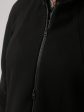 Демисезонное пальто с декоративными строчками и стразами, цвет черный в интернет-магазине Фабрики Тревери