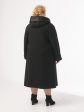 Эффектное пальто с ассиметричной полочкой, цвет черный в интернет-магазине Фабрики Тревери