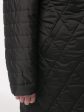 Молодежная комбинированная куртка в ромб с нашивкой, цвет черный в интернет-магазине Фабрики Тревери
