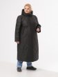 Молодежное пальто черного цвета из двух видов стежки, цвет черный в интернет-магазине Фабрики Тревери
