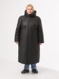Молодежное пальто черного цвета из двух видов стежки, цвет черный в интернет-магазине Фабрики Тревери