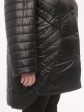 Пальто ассиметрия из оскара на пуговицах, цвет черный в интернет-магазине Фабрики Тревери