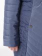Молодежное стеганное пальто с асимметрией по низу, цвет серый в интернет-магазине Фабрики Тревери