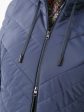 Молодежное стеганное пальто с асимметрией по низу, цвет серый в интернет-магазине Фабрики Тревери