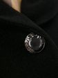 Роскошное пальто из варенки с вышивкой, цвет черный в интернет-магазине Фабрики Тревери