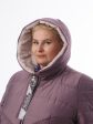 Интересное женское пальто сиреневого цвета, цвет сиреневый в интернет-магазине Фабрики Тревери