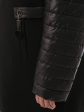Куртка из драпа и стежки с дизайнерской подвеской, цвет черный в интернет-магазине Фабрики Тревери
