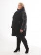 Куртка из драпа и стежки с дизайнерской подвеской, цвет черный в интернет-магазине Фабрики Тревери