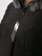 Молодежное стеганное пальто с чернобуркой, цвет черный в интернет-магазине Фабрики Тревери