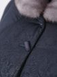 Пальто женское зимнее из серой плащевой ткани, цвет серый в интернет-магазине Фабрики Тревери