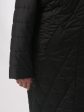 Женская куртка ромб с красной отделкой, цвет черный в интернет-магазине Фабрики Тревери
