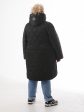 Женская куртка в ромб с цветной отделкой, цвет черный в интернет-магазине Фабрики Тревери