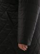 Женская куртка в ромб с цветной отделкой, цвет черный в интернет-магазине Фабрики Тревери
