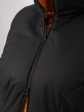 Женское пальто черного цвета с цветной отделкой , цвет черный в интернет-магазине Фабрики Тревери