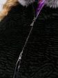 Шубка женская из каракуля с натуральной опушкой по капюшону, цвет черный в интернет-магазине Фабрики Тревери