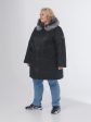 Женская куртка из мембраны с чернобуркой, цвет черный в интернет-магазине Фабрики Тревери