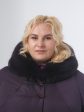 Зимнее пальто с контрастной отделочной строчкой и норкой, цвет фиолетовый в интернет-магазине Фабрики Тревери
