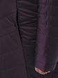 Комбинированное зимнее пальто баклажанного цвета, цвет фиолетовый в интернет-магазине Фабрики Тревери
